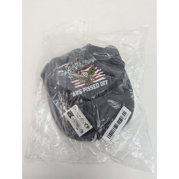 We The People Are Pissed Off Men Gray Adjustable Strap Back Cap Hat - Picture 5 of 6